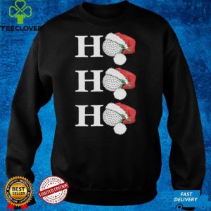 Golf Balls Ho Ho Ho Merry Christmas shirt