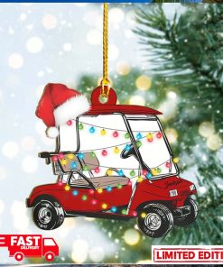 Golf Cart Christmas Tree Decorations 2023 Xmas Gift Ornament