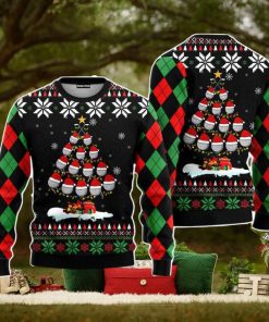 Golf Christmas Tree Snow Christmas Unisex Ugly Sweater