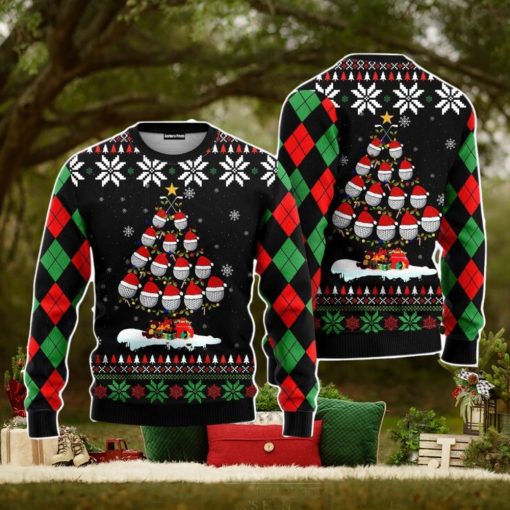Golf Christmas Tree Snow Christmas Unisex Ugly Sweater