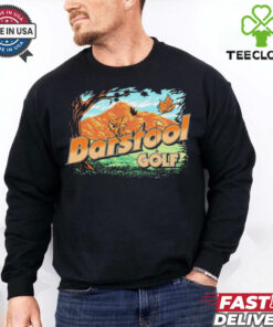 Golf Fall Mountain Barstool Painting t shirt