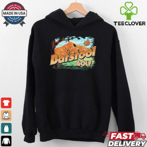 Golf Fall Mountain Barstool Painting t shirt