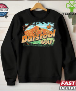 Golf Fall Mountain Barstool Painting t shirt