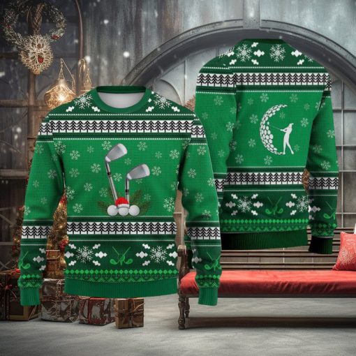 Golf Pattern Christmas Falling Snowflakes Sweater Trending For Men And Women Gift Holidays