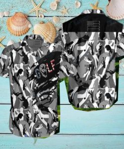 Golf Skull Camouflage All Over Printed Hawaiian Shirt Impressive Gift