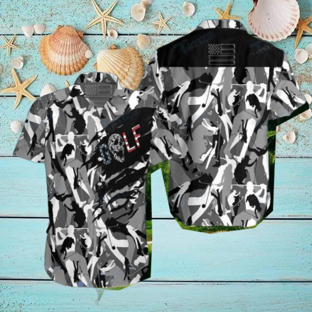 Golf Skull Camouflage All Over Printed Hawaiian Shirt Impressive Gift Golf Skull Camouflage All Over Printed Hawaiian Shirt Impressive Gift