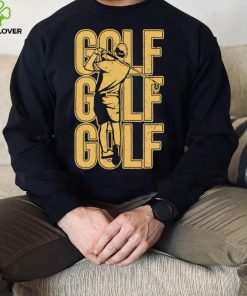 Golf player art yellow grunge shirt 3 Golf player art yellow grunge shirt