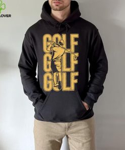 Golf player art yellow grunge shirt 4 Golf player art yellow grunge shirt