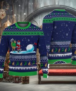 Golfer Satas Golf Christmas Gift Ugly Christmas Sweater Xmas Holiday