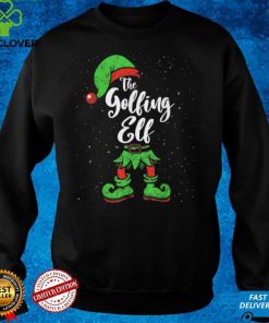 Golfing Elf Matching Family Christmas Pajama Costume T Shirt