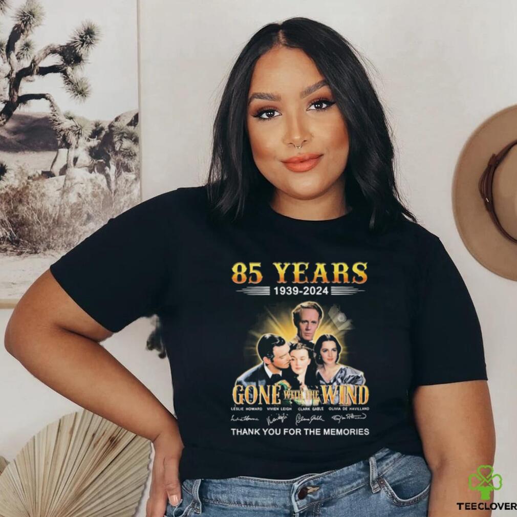 Gone With The Wind 85 Years 1939 2024 Thank You For The Memories Signatures Shirt Gone With The Wind 85 Years 1939 2024 Thank You For The Memories Signatures Shirt