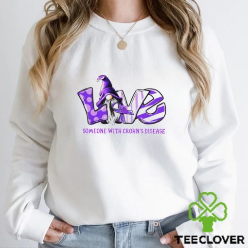 Gonomes purple love someone with crohn’s disease Cancer Awareness hoodie, sweater, longsleeve, shirt v-neck, t-shirt