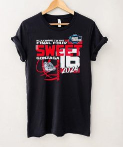 Gonzaga Bulldogs 2024 NCAA road to the Sweet 16 March Madness shirt