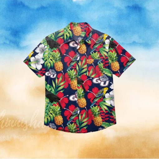 Gonzaga Bulldogs Floral Hawaiian Shirt