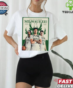 Good Luck This Season Milwaukee Bucks and Wisconsin Herd Two Way Players Poster t shirt 3 Good Luck This Season Milwaukee Bucks and Wisconsin Herd Two Way Players Poster t shirt