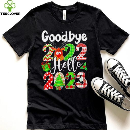 Goodbye 2022 Hello 2023 Happy New Year Christmas hoodie, sweater, longsleeve, shirt v-neck, t-shirt