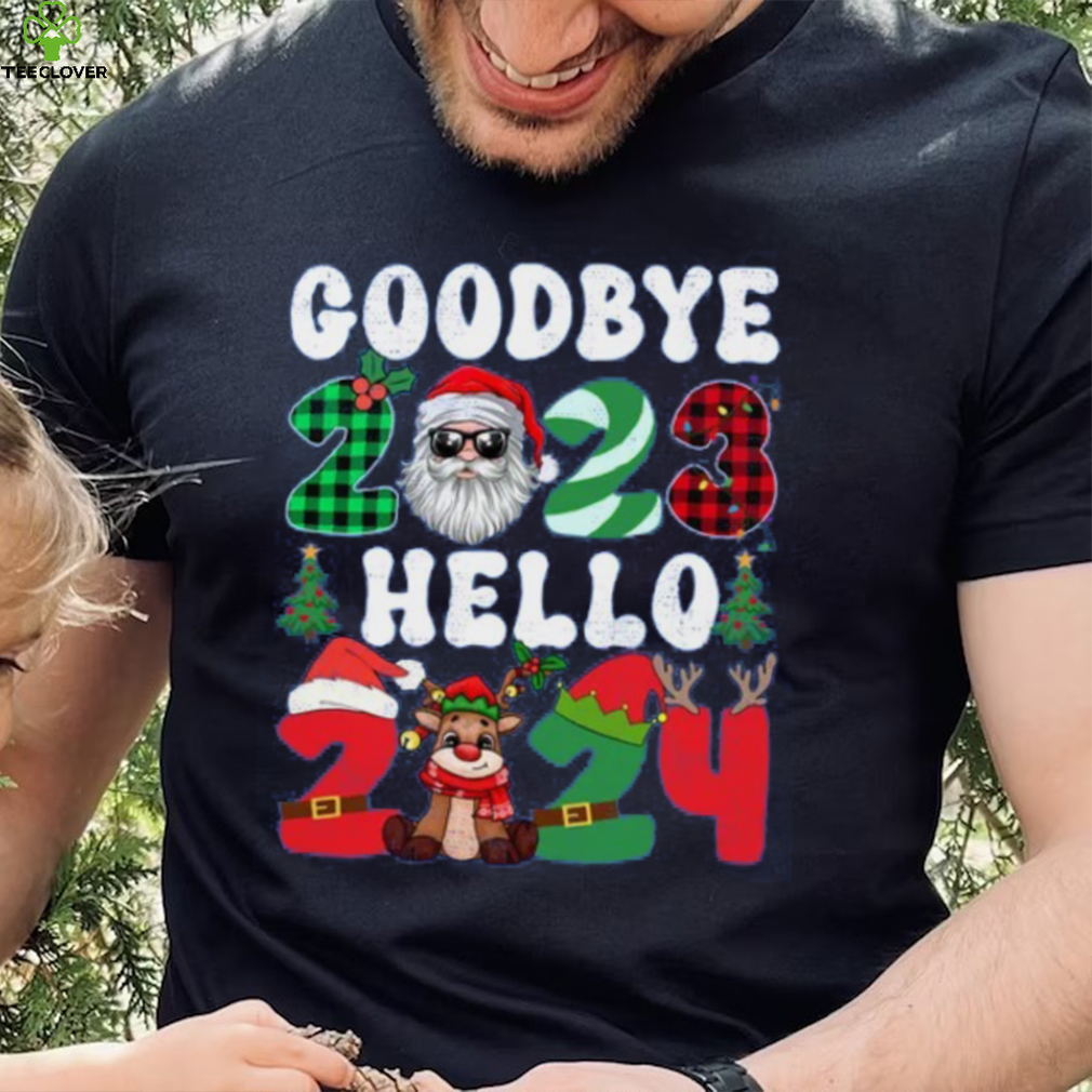 Goodbye 2023 Hello 2024 Merry Christmas Happy New Year 2024 Gift Toddler T Shirt Goodbye 2023 Hello 2024 Merry Christmas Happy New Year 2024 Gift Toddler T Shirt