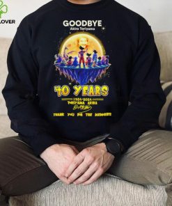 Goodbye Akira Toriyama 40 years 1984 2024 thank you for the memories characters hoodie, sweater, longsleeve, shirt v-neck, t-shirt