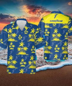 Goodyear Contemporary New Hawaiian Shirt Coconut Tree Pattern For Men And Women