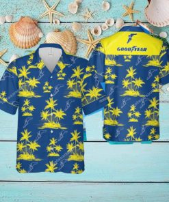 Goodyear Contemporary New Hawaiian Shirt Coconut Tree Pattern For Men And Women