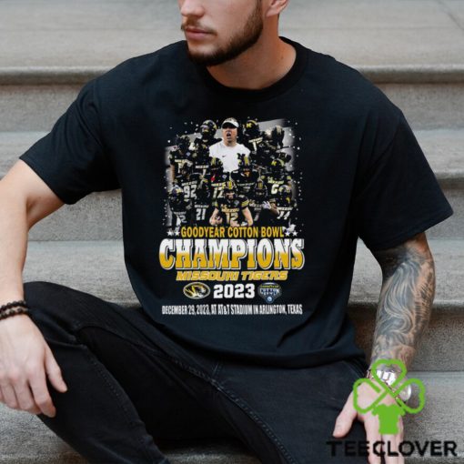 Goodyear Cotton Bowl Champions 2023 Missouri Tigers December 29 2023 At At T Stadium In Arlington Texas T Shirt