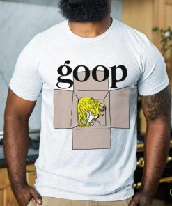 Goop head in box shirt
