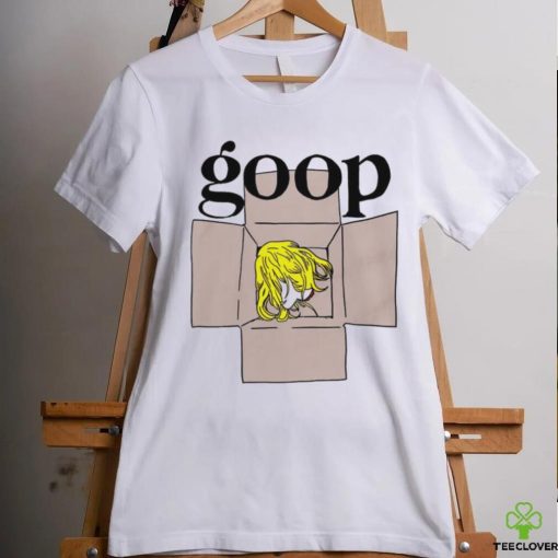Goop head in box shirt