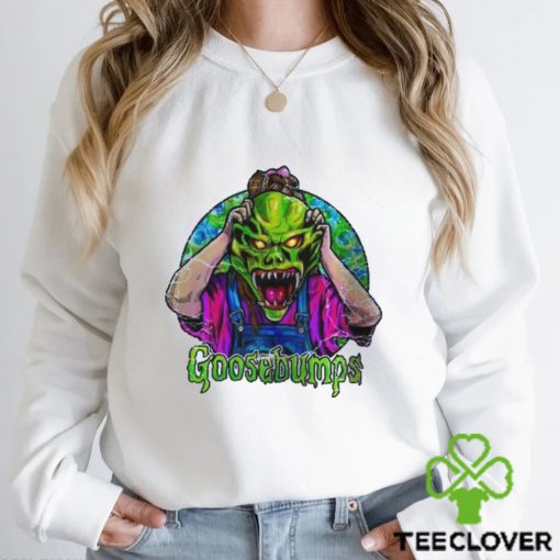 Goosebumps The Haunted Mask Sweathoodie, sweater, longsleeve, shirt v-neck, t-shirt Curly Shirt R L Stine Unisex