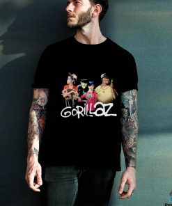 Gorillaz Group With Deer Stonewashed Shirts