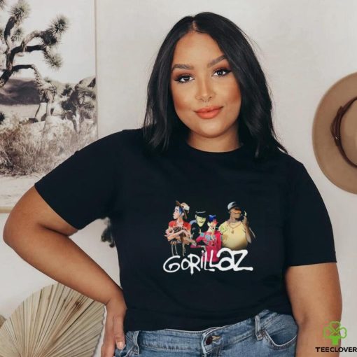 Gorillaz Group With Deer Stonewashed Shirts