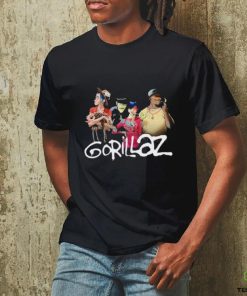 Gorillaz Group With Deer Stonewashed Shirts