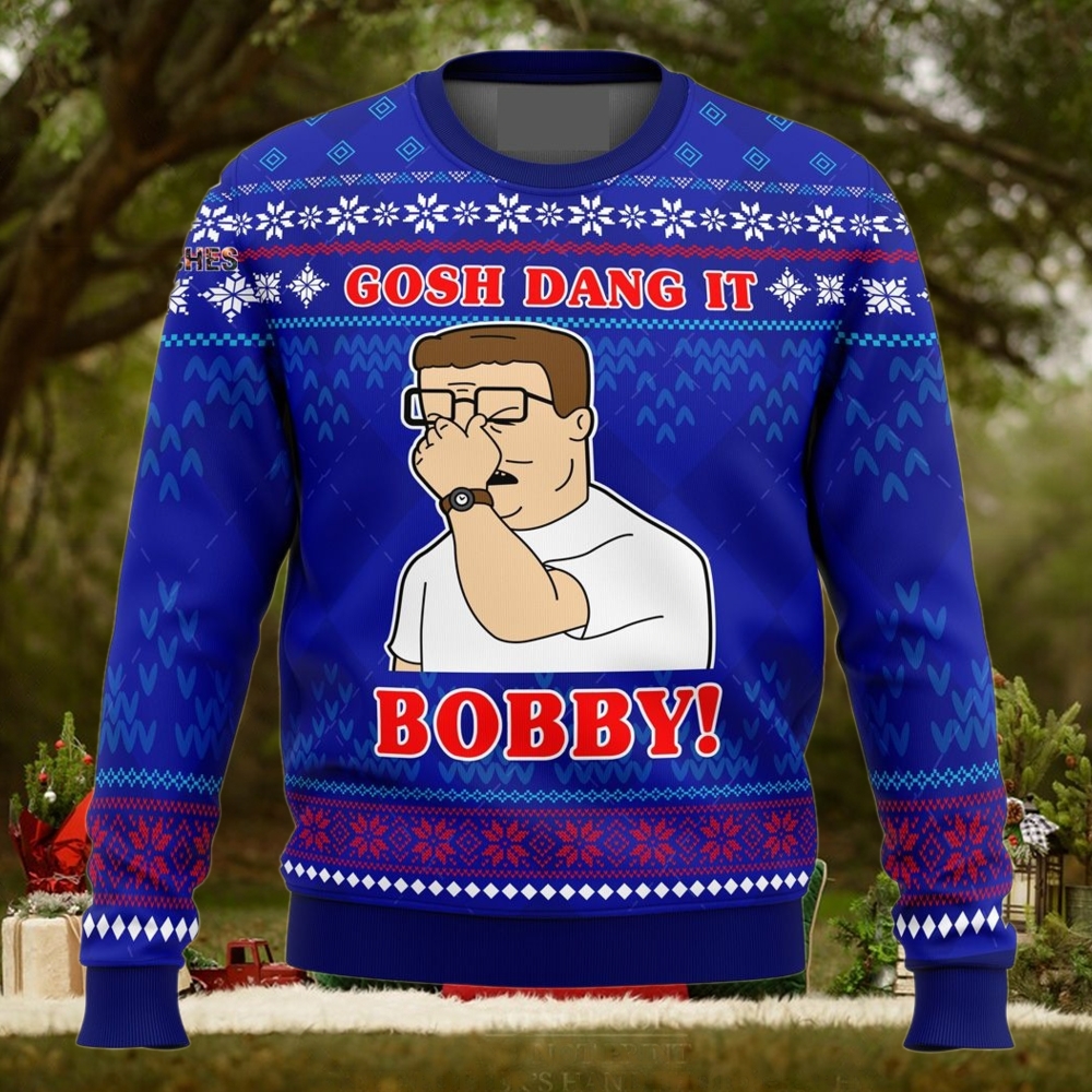 Gosh Dang It Bobby King Of The Hill For Christmas Gifts 3D Printed Ugly Christmas Sweater Gosh Dang It Bobby King Of The Hill For Christmas Gifts 3D Printed Ugly Christmas Sweater