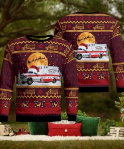 Goshen Massachusetts Highland Ambulance EMS AOP Ugly Sweater Christmas Season Gift