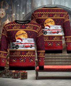 Goshen Massachusetts Highland Ambulance EMS AOP Ugly Sweater Christmas Season Gift