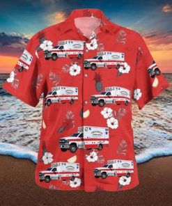 Goshen Massachusetts Highland Ambulance EMS Hawaiian Shirt