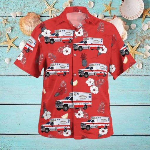 Goshen Massachusetts Highland Ambulance EMS Hawaiian Shirt