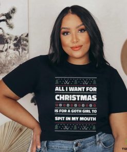 Gotfunnymerch All I Want For Christmas Is A Goth Girl To Spit In My Mouth Long T Shirt 3 Gotfunnymerch All I Want For Christmas Is A Goth Girl To Spit In My Mouth Long T Shirt