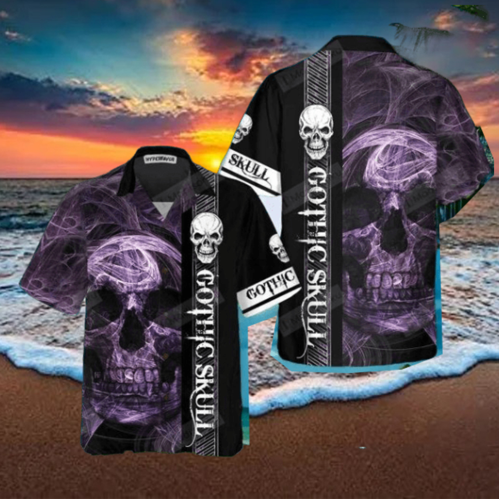 Gothic Skull Hawaiian Shirt Impressive Gift Gothic Skull Hawaiian Shirt Impressive Gift