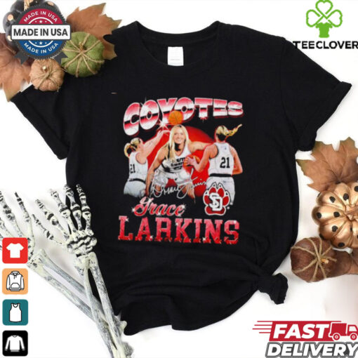 Grace Larkins South Dakota Coyotes signature vintage hoodie, sweater, longsleeve, shirt v-neck, t-shirt