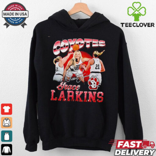 Grace Larkins South Dakota Coyotes signature vintage hoodie, sweater, longsleeve, shirt v-neck, t-shirt