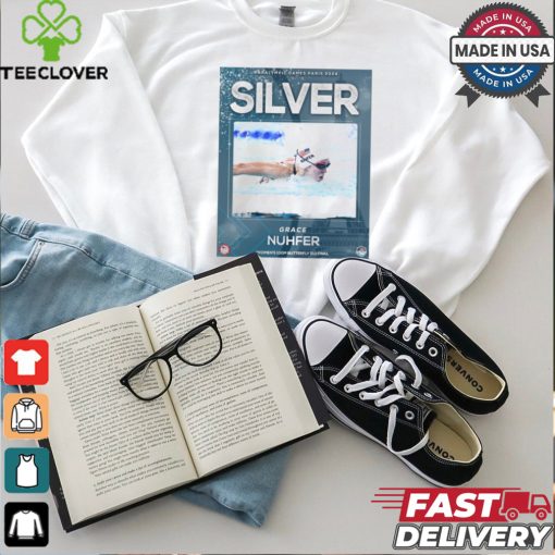 Grace Nuhfer Silver Medal Women’s 100M Butterfly S13 Final Paralympic Games Paris 2024 Poster t shirt