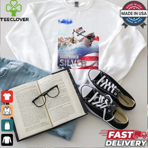 Grace Nuhfer Team USA Silver Medal Women’s 100m Butterfly S13 Paris Paralympics Poster t shirt
