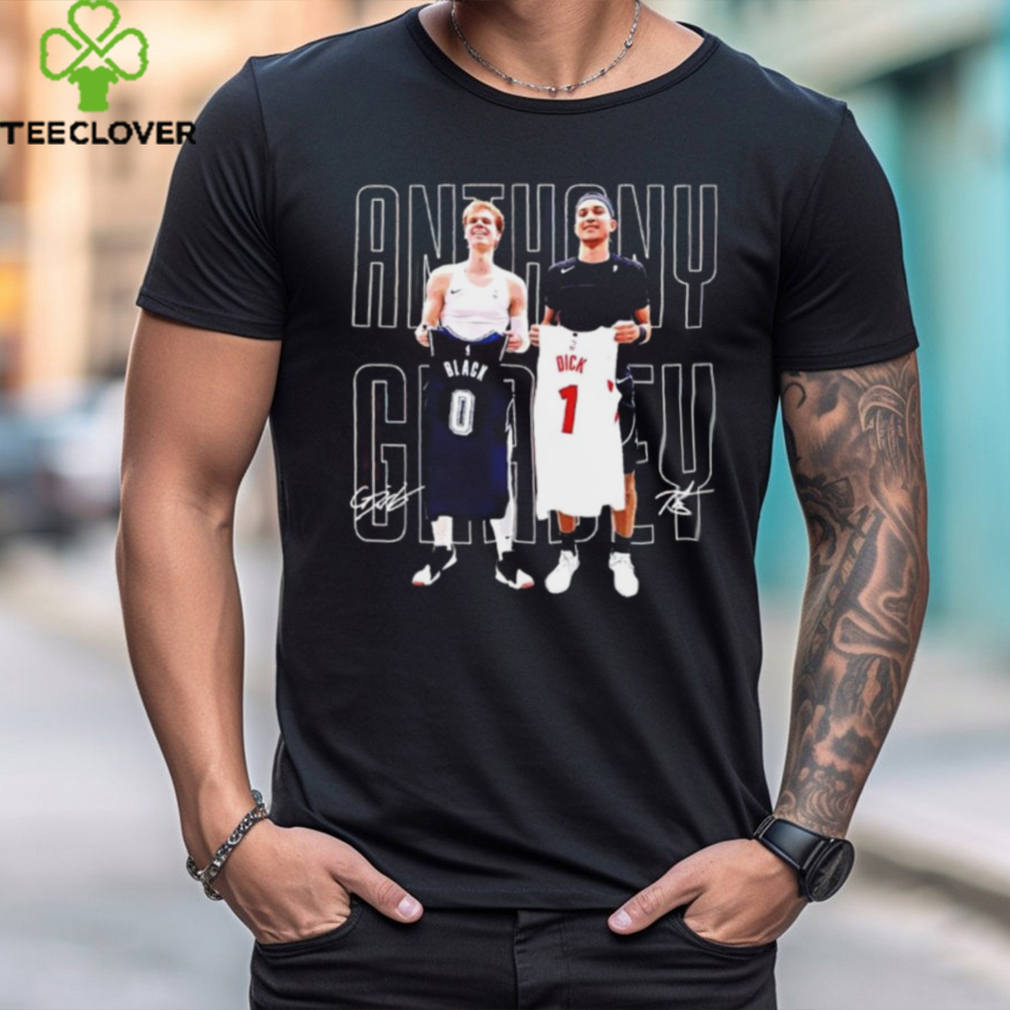 Gradey Dick And Anthony Black Jersey Swap Signatures T Shirt Gradey Dick And Anthony Black Jersey Swap Signatures T Shirt