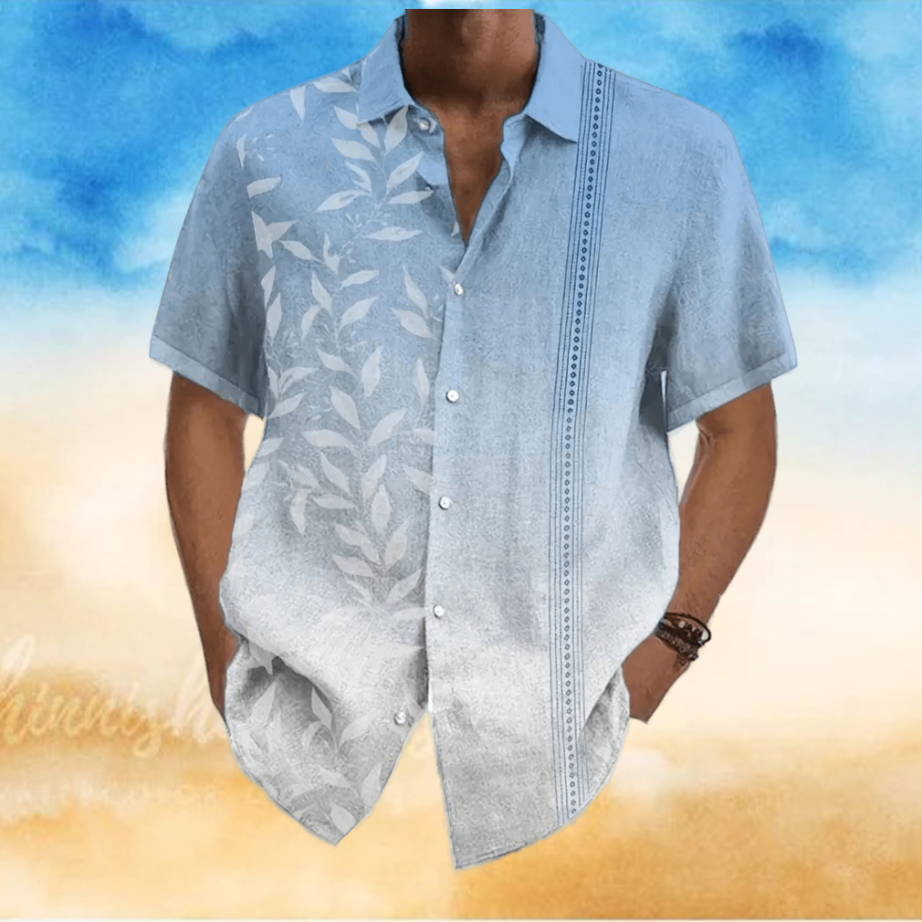 Gradient Style Leaf Print Men s Casual Short Sleeve Hawaiian Shirt Men s Shirt For Summer Vacation Resort Tops For Men Gift For Men Gradient Style Leaf Print Men s Casual Short Sleeve Hawaiian Shirt Men s Shirt For Summer Vacation Resort Tops For Men Gift For Men