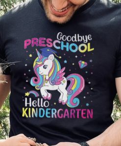 Graduation 2024 Goodbye Preschool Hello Kindergarten Unicorn T Shirt