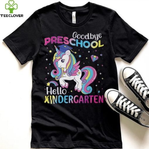 Graduation 2024 Goodbye Preschool Hello Kindergarten Unicorn T Shirt