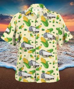 Grain Trailer Hawaiian Shirt Natural For Summer