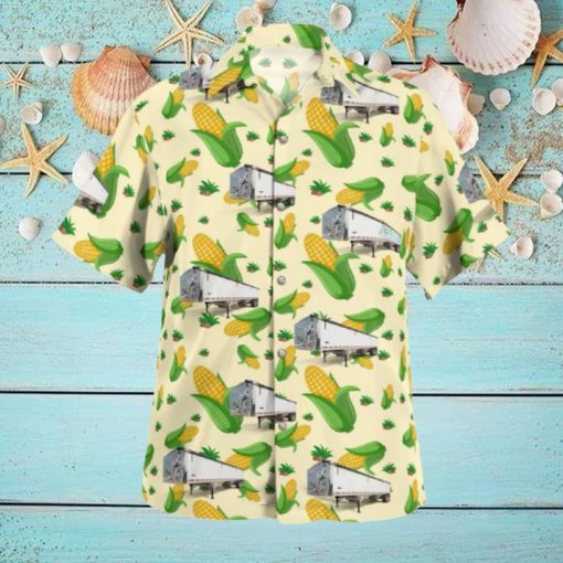 Grain Trailer Hawaiian Shirt Natural For Summer