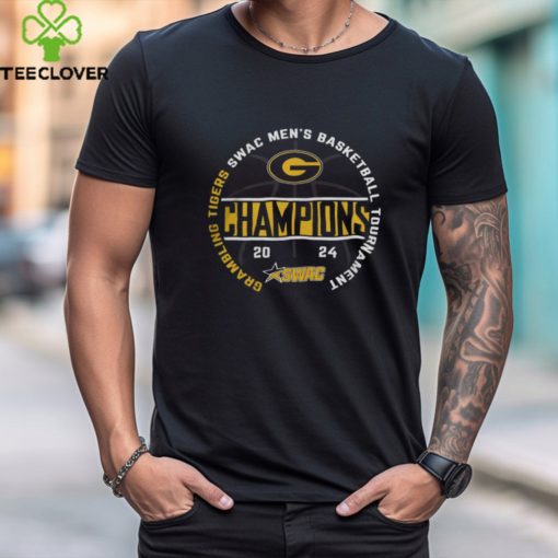Grambling Tigers Blue 84 Unisex 2024 SWAC Men’s Basketball Conference Tournament Champions T Shirt