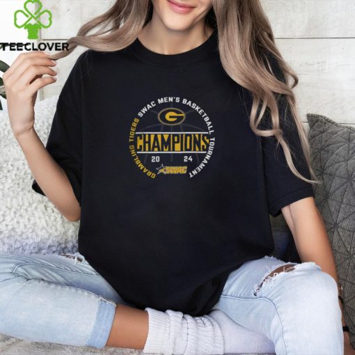 Grambling Tigers Blue 84 Unisex 2024 SWAC Men’s Basketball Conference Tournament Champions T Shirt